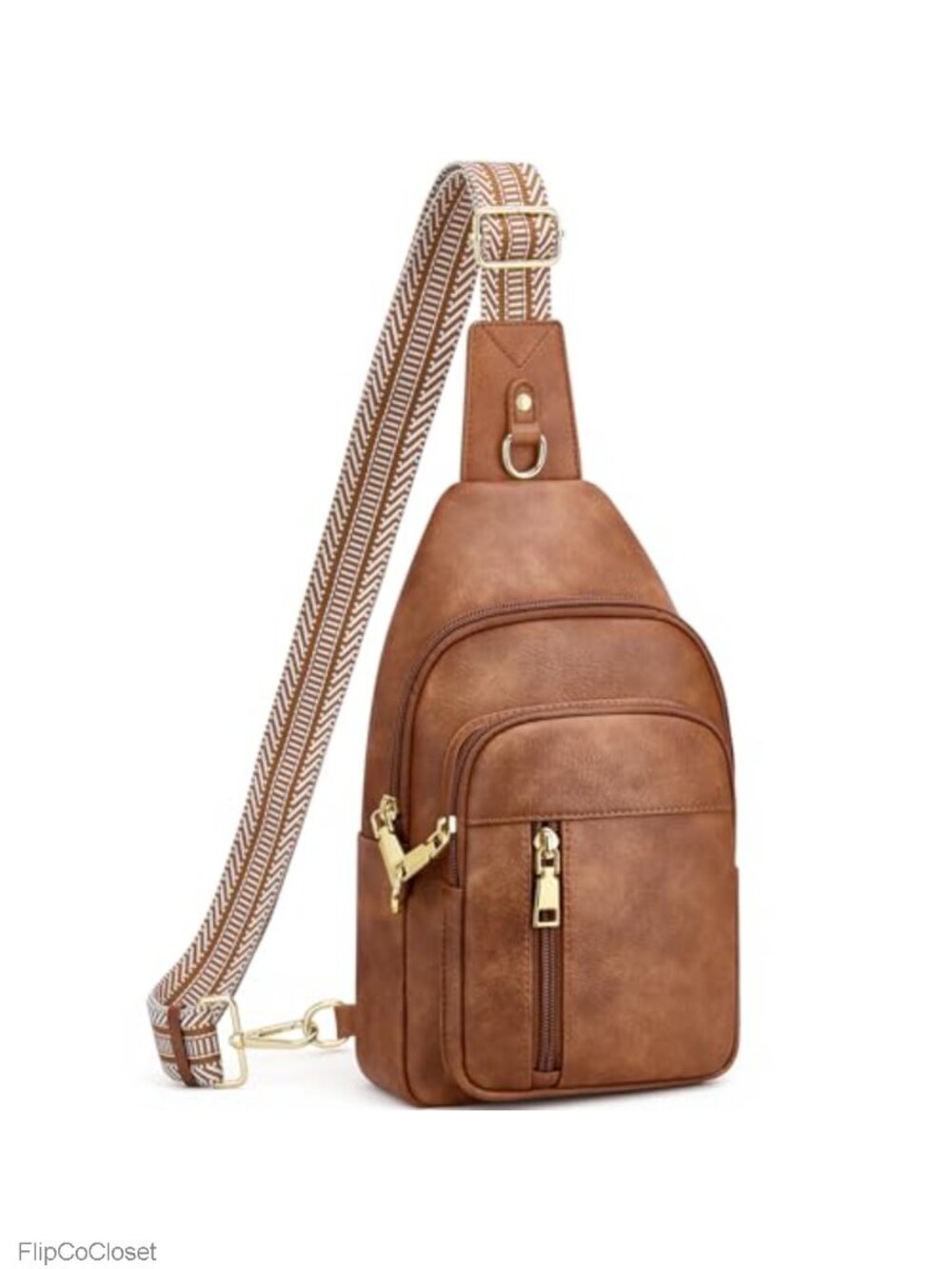Anti Theft Crossbody Bag Faux Leather RFID Sling Purse Travel Hands Free